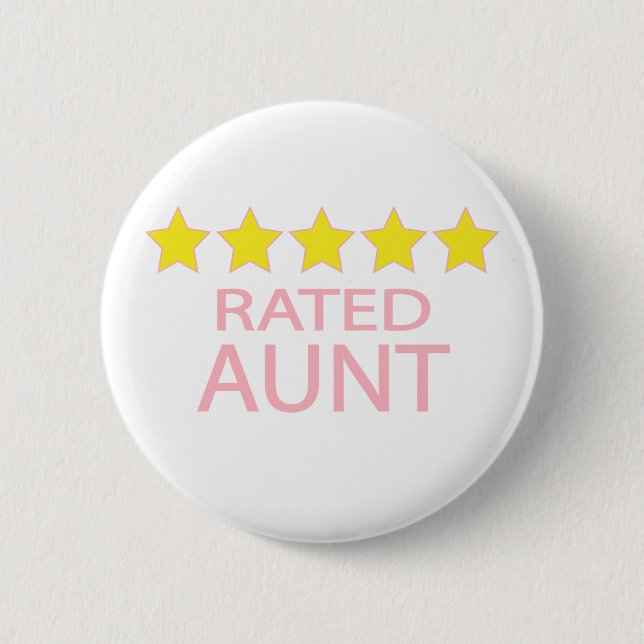 Badge Rond 5 Cm Tante cinq étoiles (Devant)