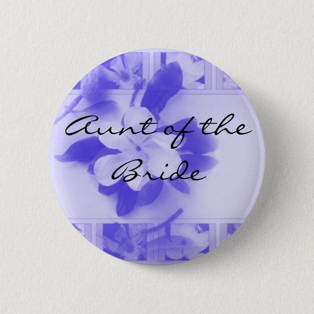 Badge Rond 5 Cm Tante de la jeune mariée (Devant)