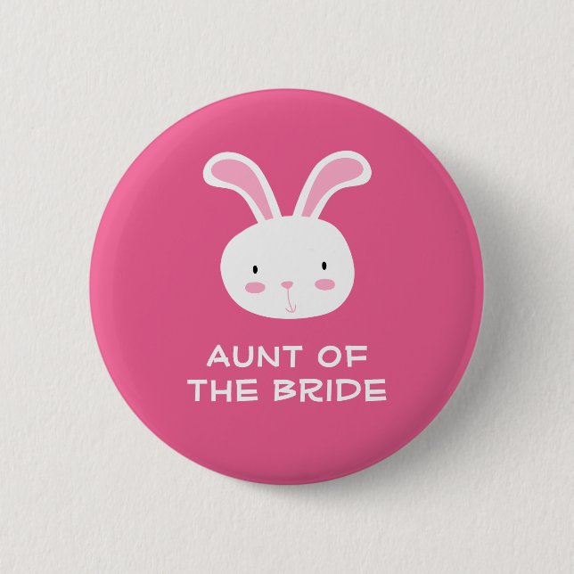 Badge Rond 5 Cm Tante de la mariée (Devant)