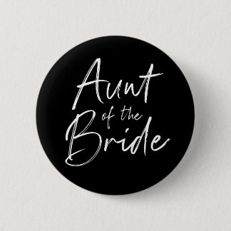 Badge Rond 5 Cm Tante de la mariée pour le mariage