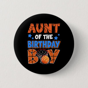 Badge Rond 5 Cm Tante De L'Anniversaire Garçon Famille Corresponda
