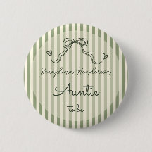 Tante futur bébé Fête de bébé sage vert capricieux
