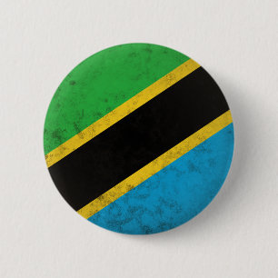 Badge Rond 5 Cm Tanzanie