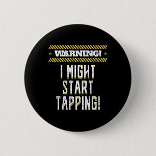 Badge Rond 5 Cm Tap Danse Danse Rythme Doux Chaussure Tapping Chau
