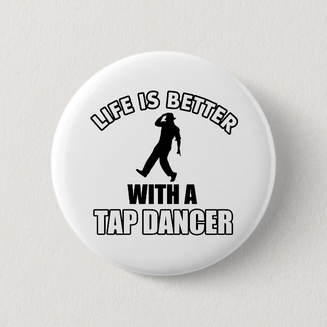 Badge Rond 5 Cm Tapdance les conceptions (Devant)