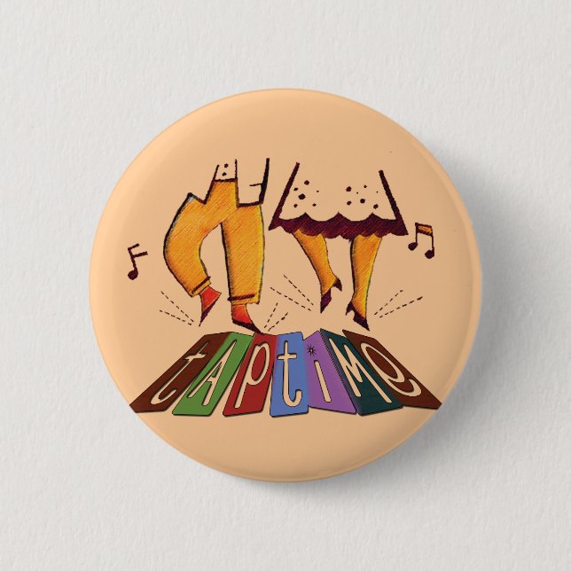 Badge Rond 5 Cm Tapez le temps (Devant)