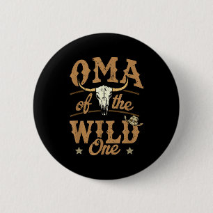 Badge Rond 5 Cm Tapis de fête Oma du cow-boy western rodéo sauvage