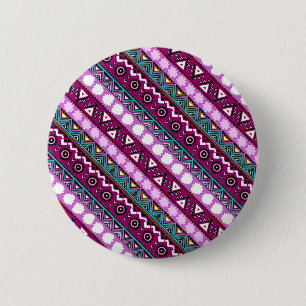 Badge Rond 5 Cm Tapis de souris à motifs ethniques colorés