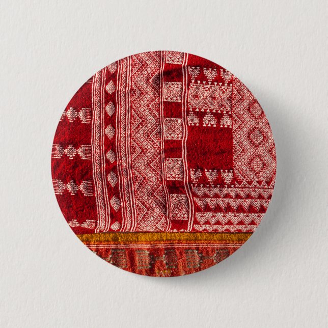 Badge Rond 5 Cm Tapis rouge au marché (Devant)