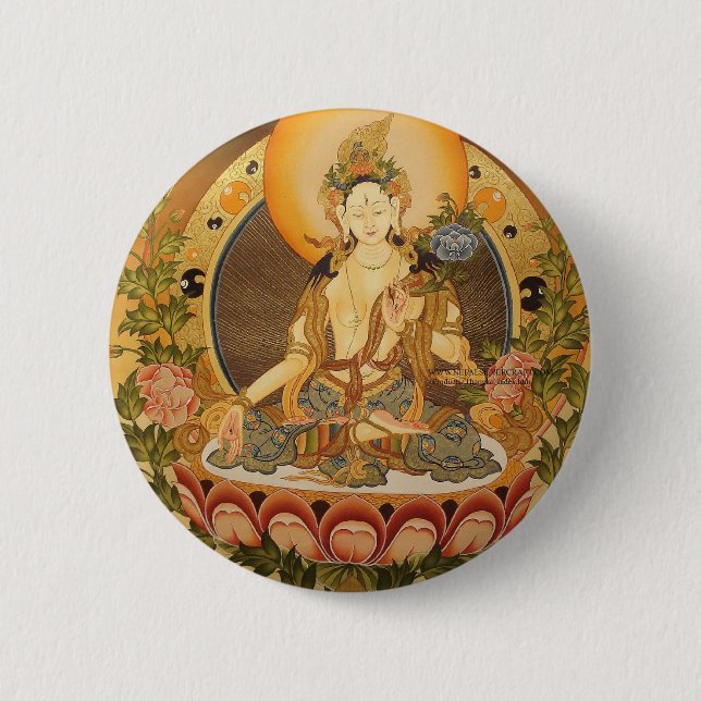 Badge Rond 5 Cm Tara (Bouddha féminin) (Devant)