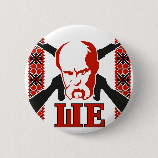 Badge Rond 5 Cm Taras Shevchenko (Devant)
