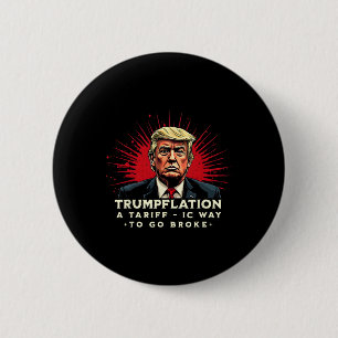Badge Rond 5 Cm Tarifer ceci Vote Pour Lui Les Droits De Douane De