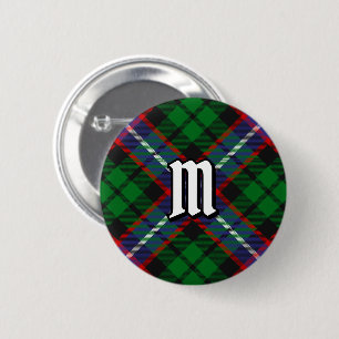 Badge Rond 5 Cm Tartan Clan Russell