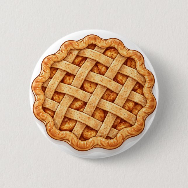 Badge Rond 5 Cm Tarte aux pommes (Devant)