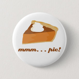 Badge Rond 5 Cm Tarte de citrouille -… tarte mmm !