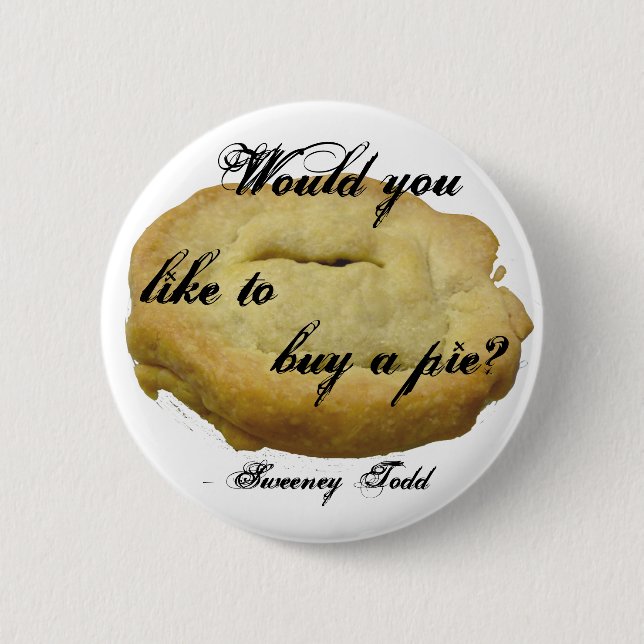 Badge Rond 5 Cm Tarte de Sweeney Todd (Devant)