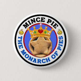 Badge Rond 5 Cm Tarte - Le monarque des tartes