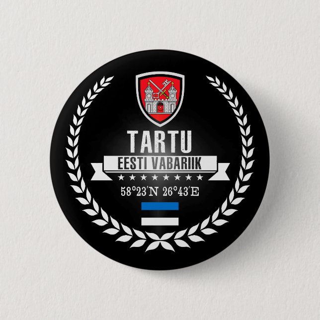 Badge Rond 5 Cm Tartu (Devant)