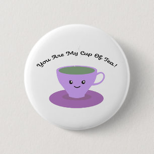 Badge Rond 5 Cm Tasse de thé