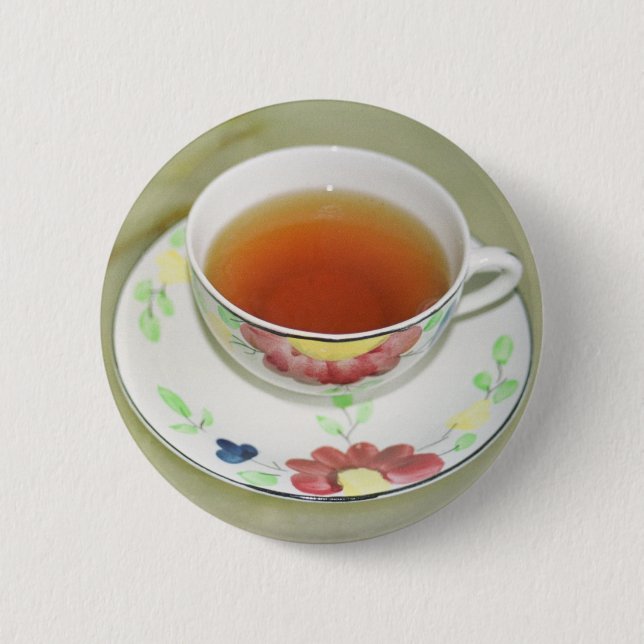 Badge Rond 5 Cm Tasse de thé (Devant)
