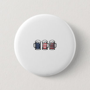 Badge Rond 5 Cm Tasses à bière patriotiques Conception de chemise