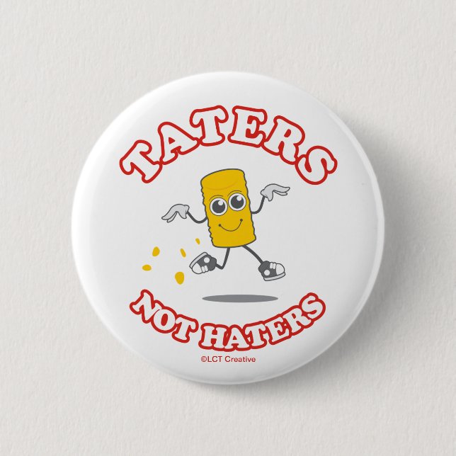 Badge Rond 5 Cm Taters pas haïr (Devant)