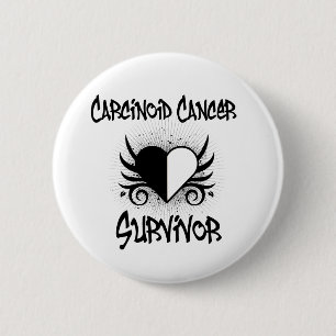 Badge Rond 5 Cm Tatouage carcinoïde de coeur de SURVIVANT de