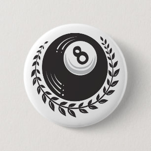Badge Rond 5 Cm Tatouage de boule de la magie 8