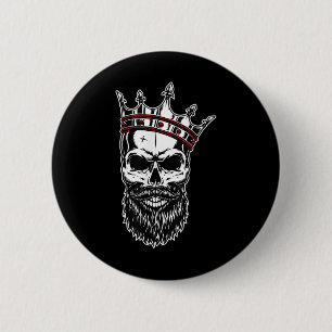 Badge Rond 5 Cm Tatouage de mode de crâne d'homme