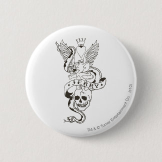 Badge Rond 5 Cm Tatouage tordu Jerry 1
