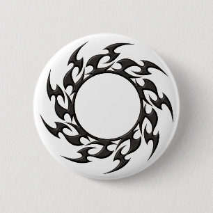 Badge Rond 5 Cm Tattoo du cercle tribal