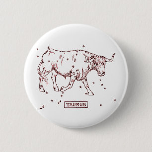 Badge Rond 5 Cm Taureau