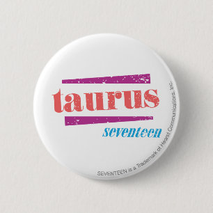 Badge Rond 5 Cm Taureau LtPink