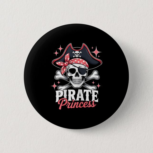 Badge Rond 5 Cm Taux mignon Princesse Halloween Cravate crâne Bow  (Devant)