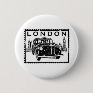 Badge Rond 5 Cm Taxi de Londres