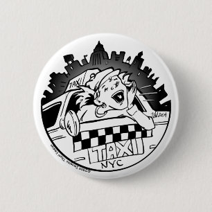 Badge Rond 5 Cm Taxi Girl_Button