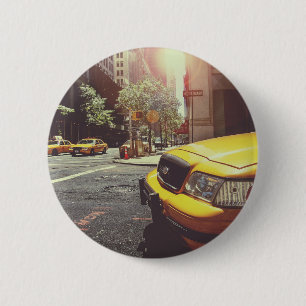 Badge Rond 5 Cm Taxi jaune de New York