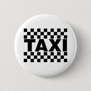 Badge Rond 5 Cm Taxi  Taxi Cab Hire Job