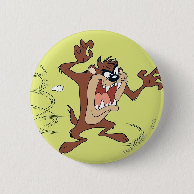 Badge Rond 5 Cm TAZ™ posant 10 (Devant)