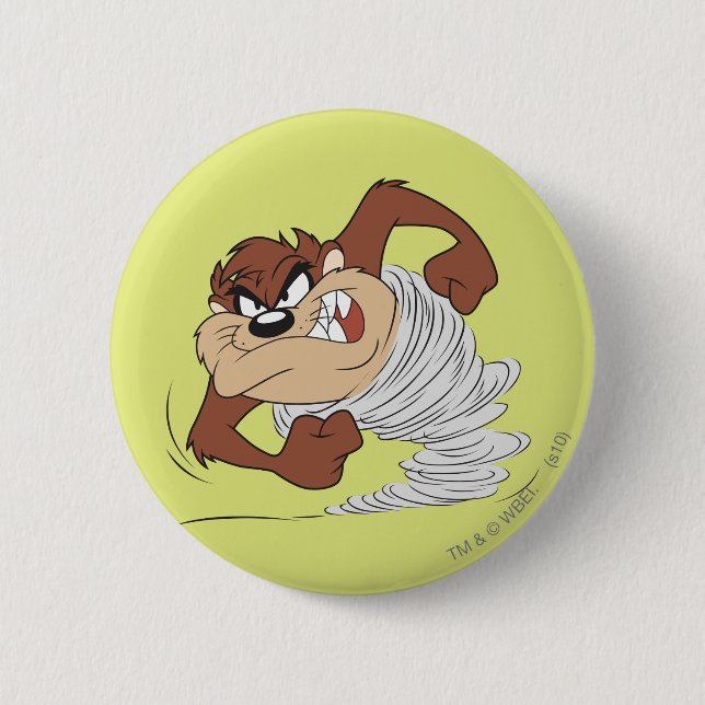 Badge Rond 5 Cm TAZ™ spinning fast (Devant)