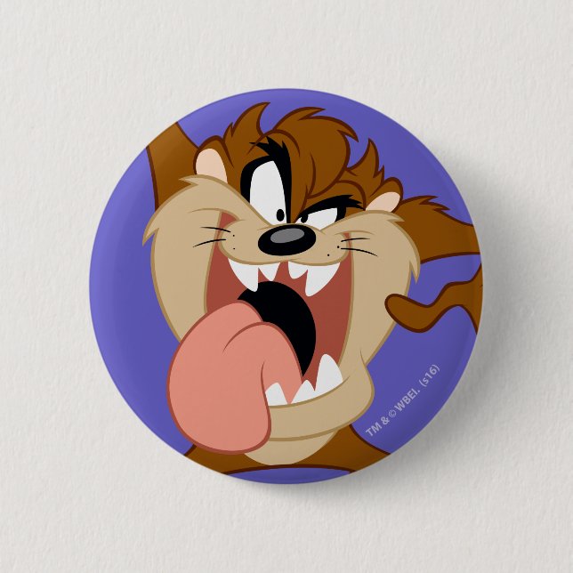 Badge Rond 5 Cm TAZ™| Sticking Out (Devant)