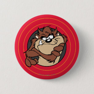 Badge Rond 5 Cm TAZ™ Through LOONEY TUNES™ Circles