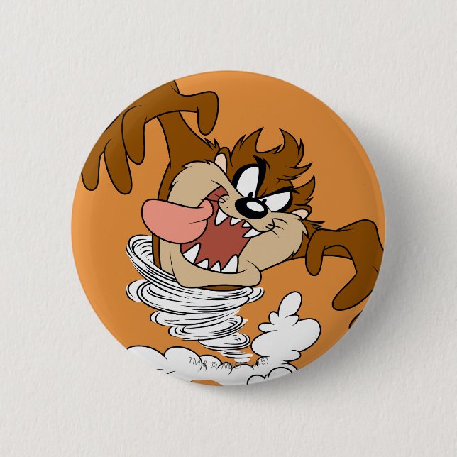Badge Rond 5 Cm TAZ™ Tourbillon Tornade (Devant)