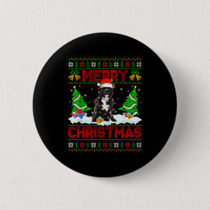 Badge Rond 5 Cm Tbull Chien Sweater de Noël Moche Drôle Amoureux d