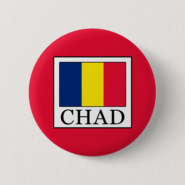 Badge Rond 5 Cm Tchad (Devant)