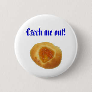 Badge Rond 5 Cm "Tchèque je !" goupille