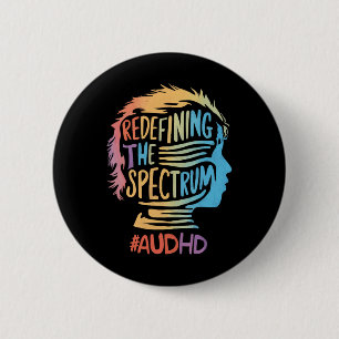 Badge Rond 5 Cm Tdah Autisme Tdah Spectre Autistique Neurodiversit