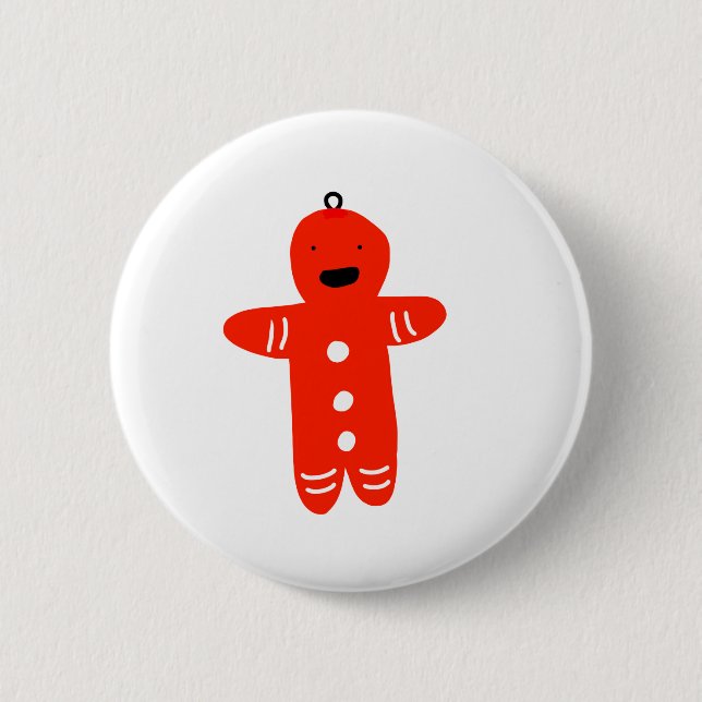 Badge Rond 5 Cm tdy rouge forme ours design tasse à café (Devant)