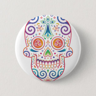 Badge Rond 5 Cm tête_mort_celtique