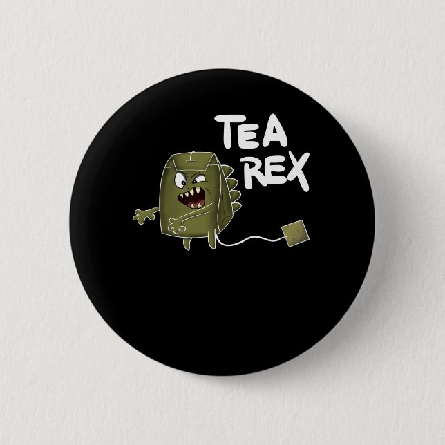 Badge Rond 5 Cm tea dinosaur (Devant)